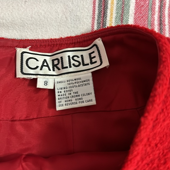 Carlisle matching suit in bright red - Picture 4 of 4